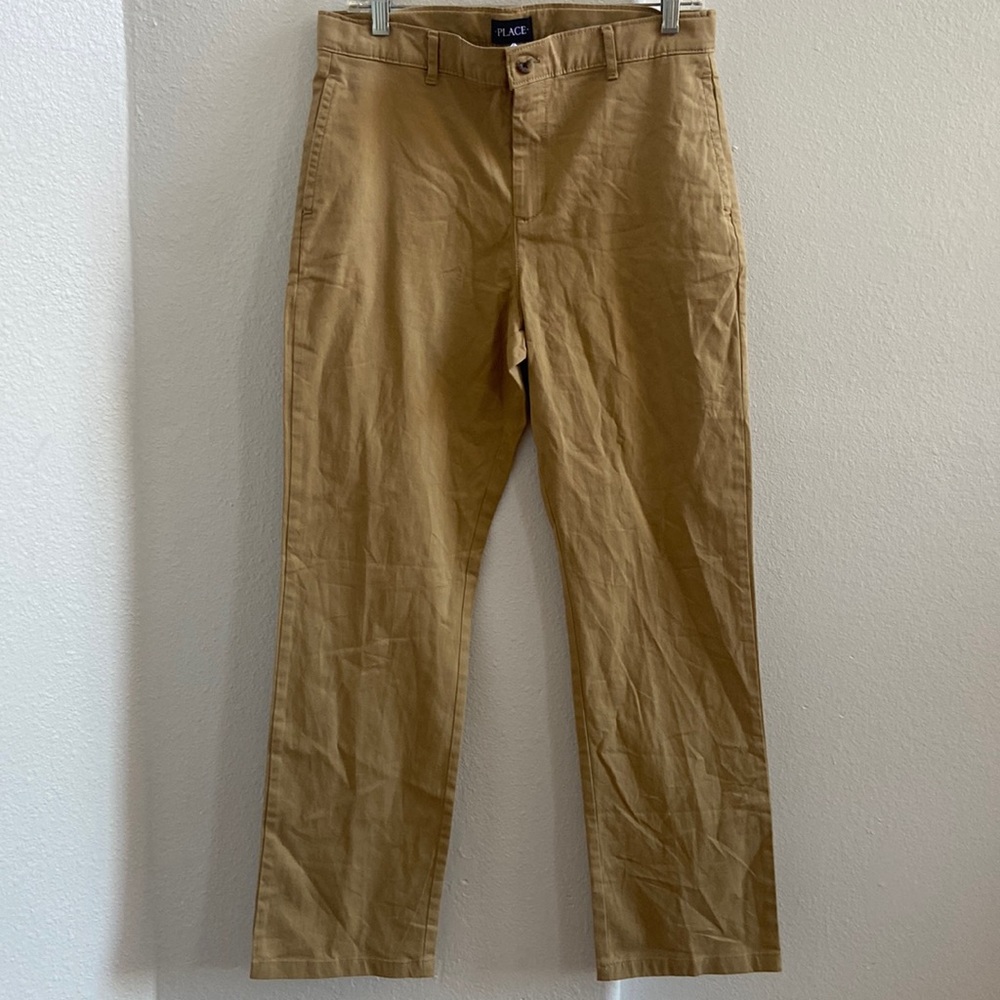 CHILDREN'S PLACE Girls Husky Taille Forte Khaki‎ Pant Size 16 NEW